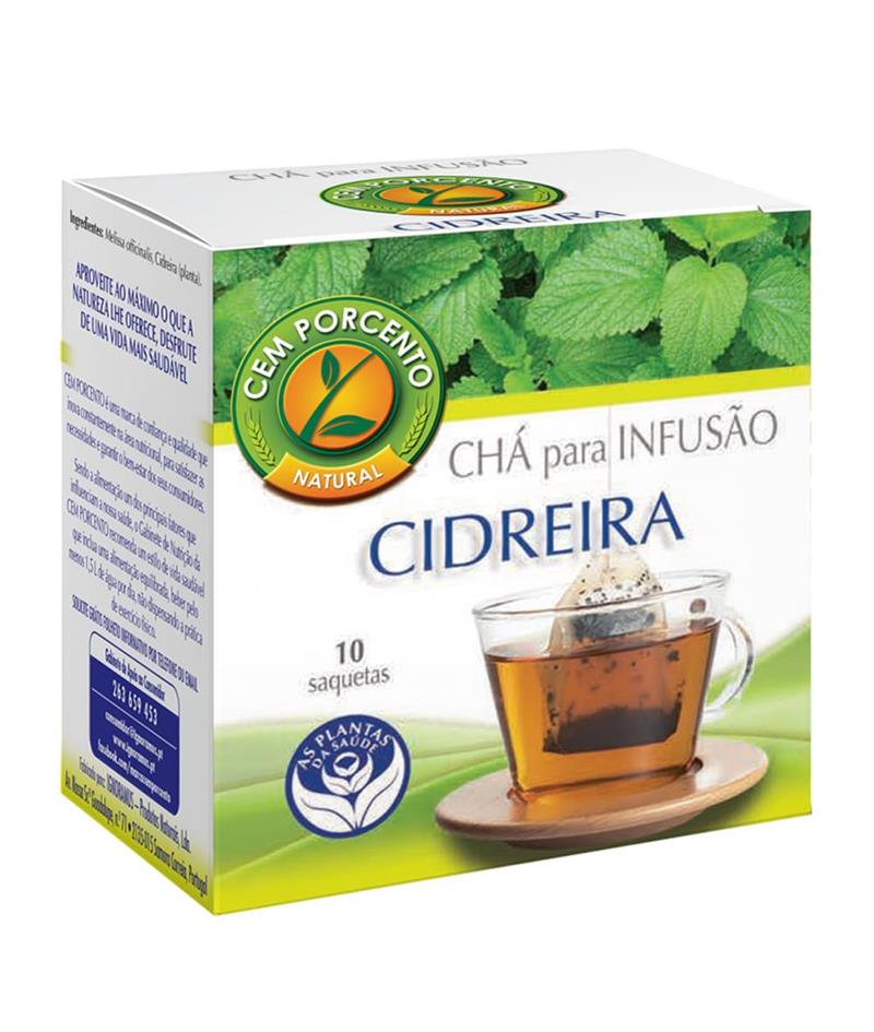 Embalagem de Infusão de Cidreira — 10 saquetas