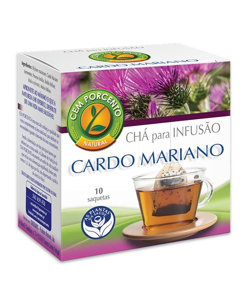 Embalagem de Infusão de Cardo-mariano — 10 saquetas