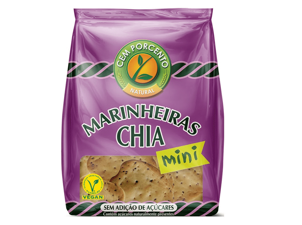 Embalagem de Mini Marinheiras com Chia — 50 g
