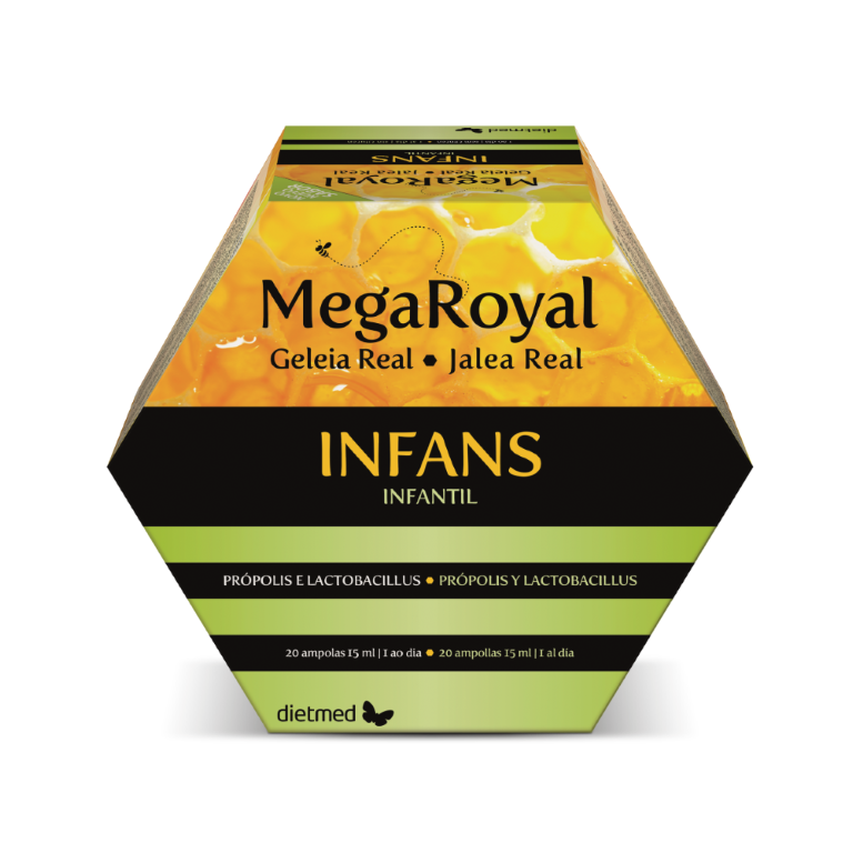 Embalagem de MEGAROYAL INFANS 20 x 15ml ampolas