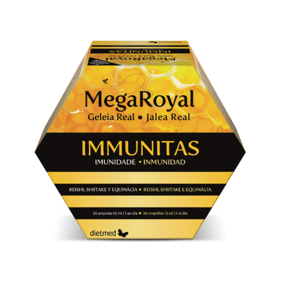 Embalagem de MEGAROYAL IMMUNITAS 20 x 15ml ampolas