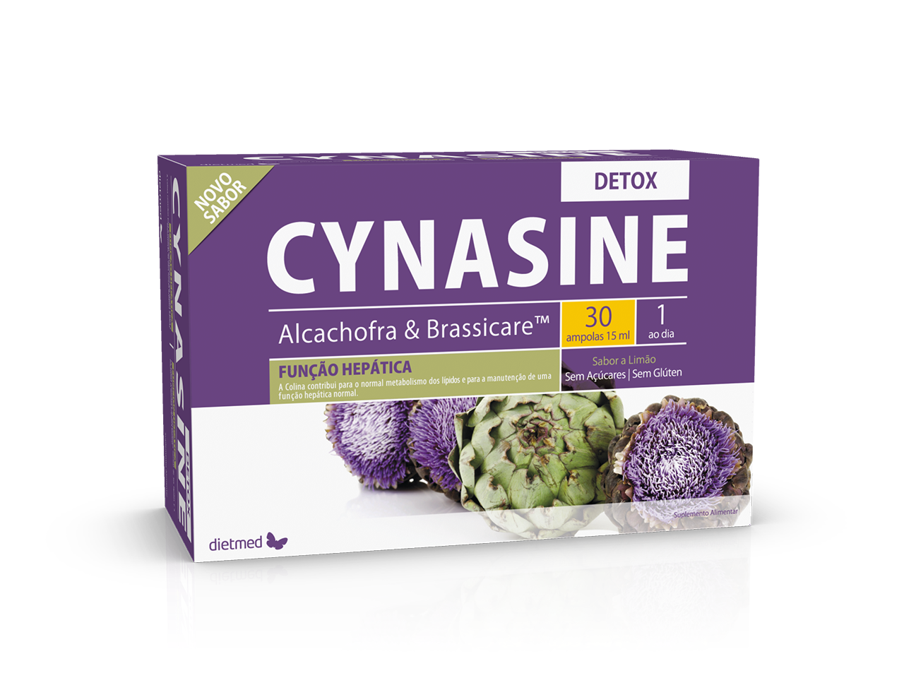 Embalagem de CYNASINE DETOX 30 x 15ml ampolas