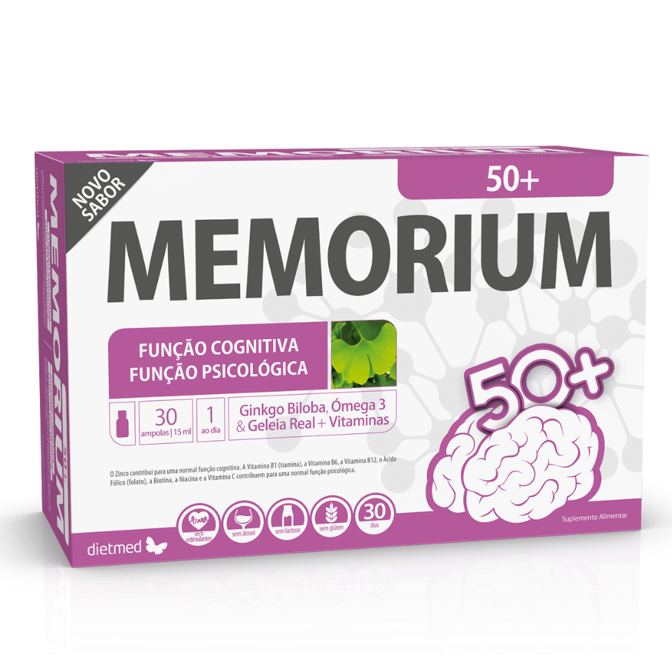Embalagem de MEMORIUM 50+ 30 x 15ml ampolas