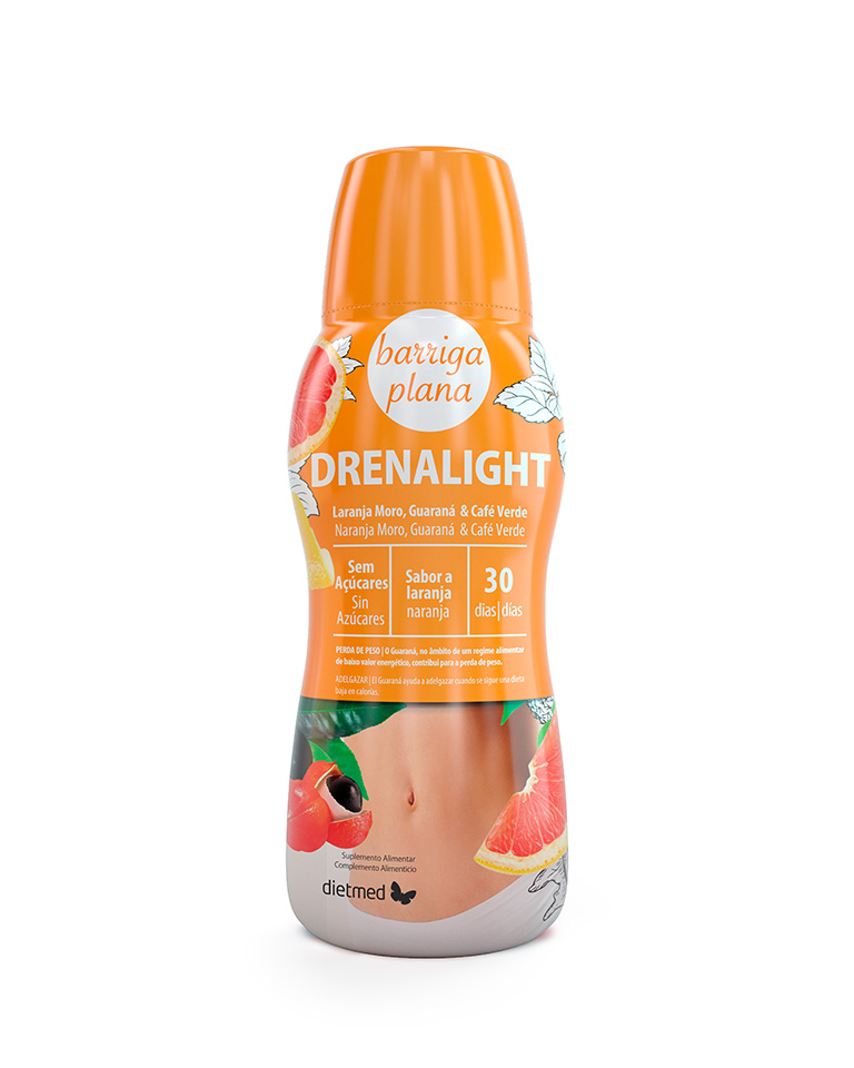 Embalagem de DRENALIGHT BARRIGA PLANA 600ml solucao oral