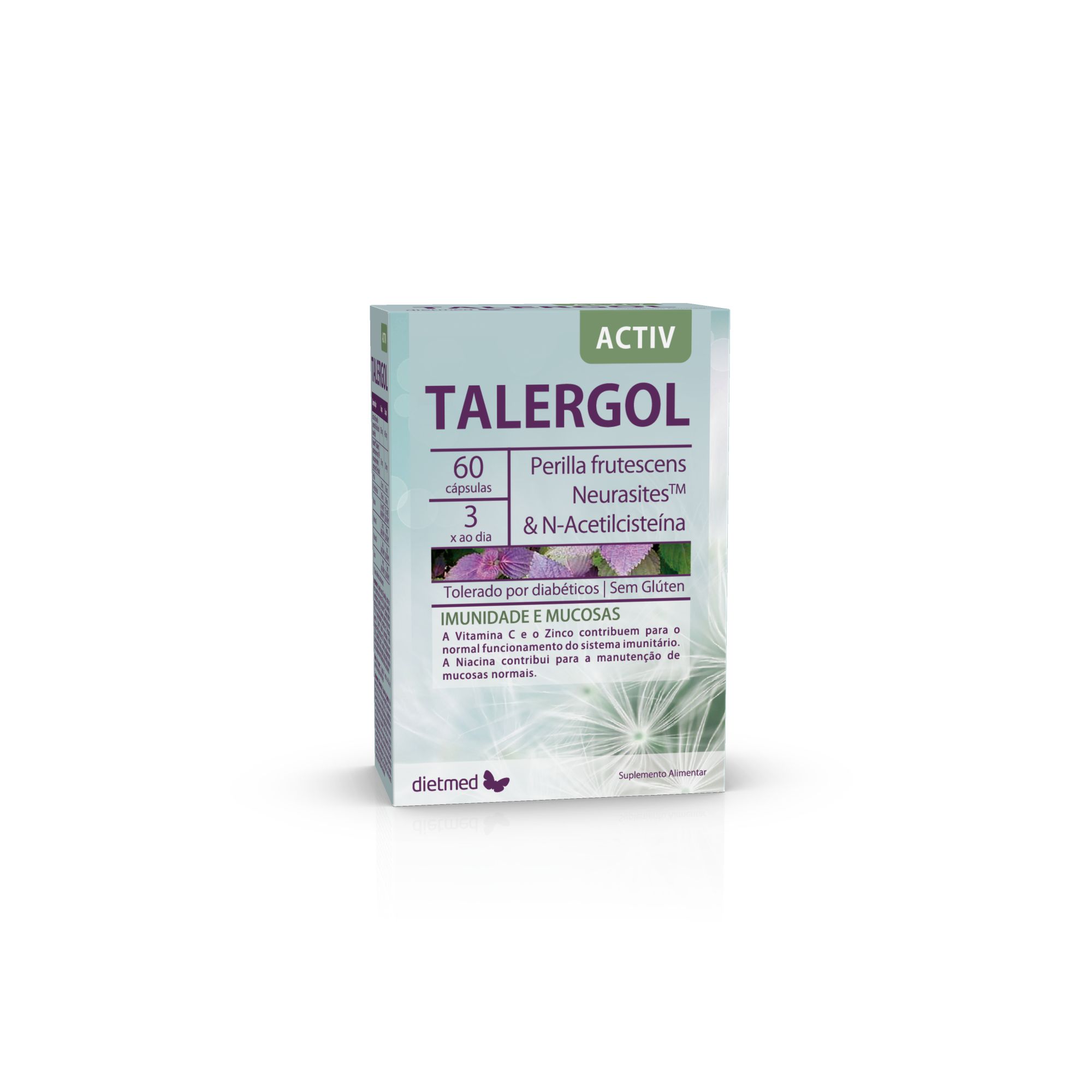 Embalagem de TALERGOL 60 capsulas