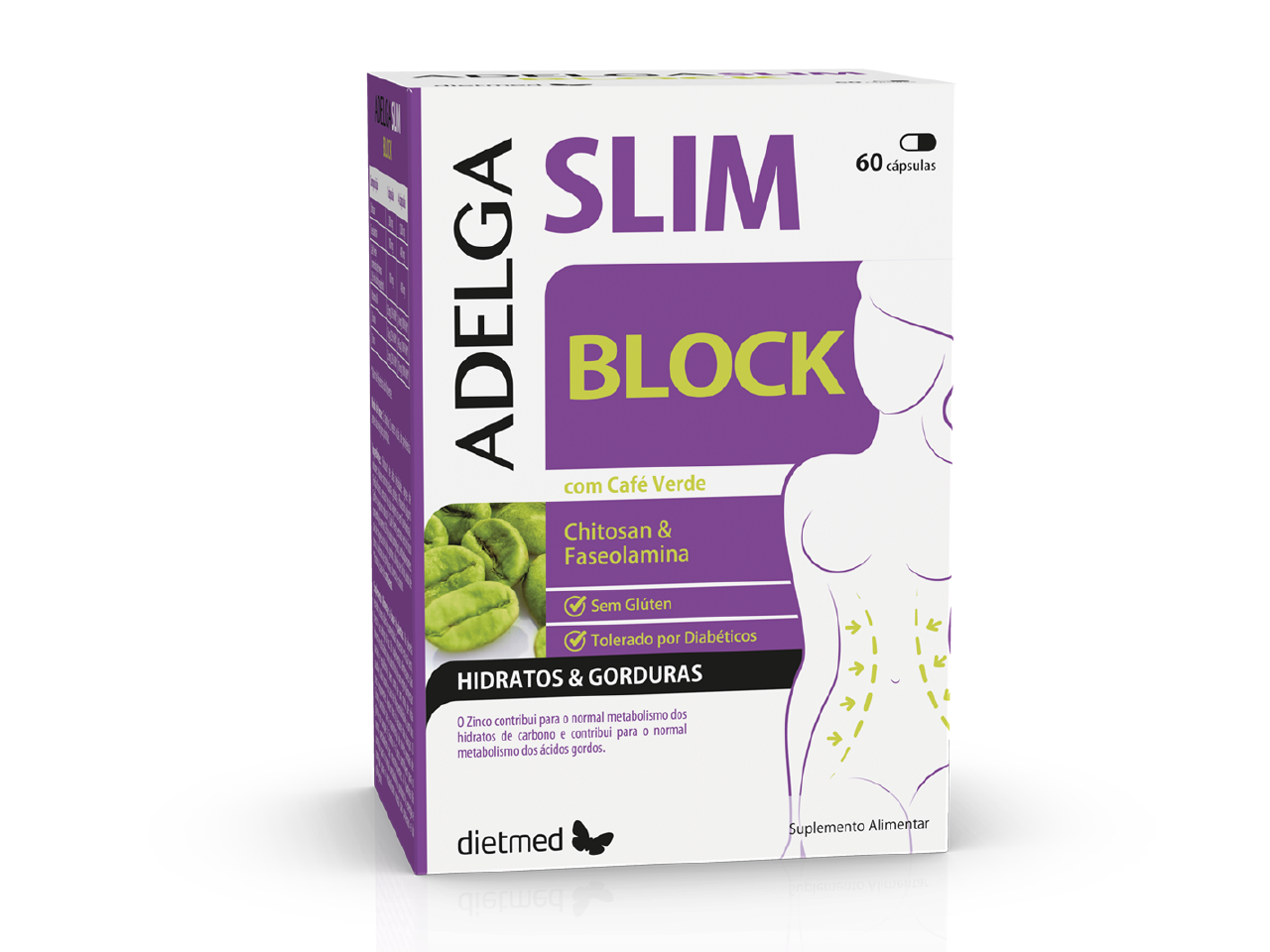 Embalagem de ADELGASLIM BLOCK 60 capsulas
