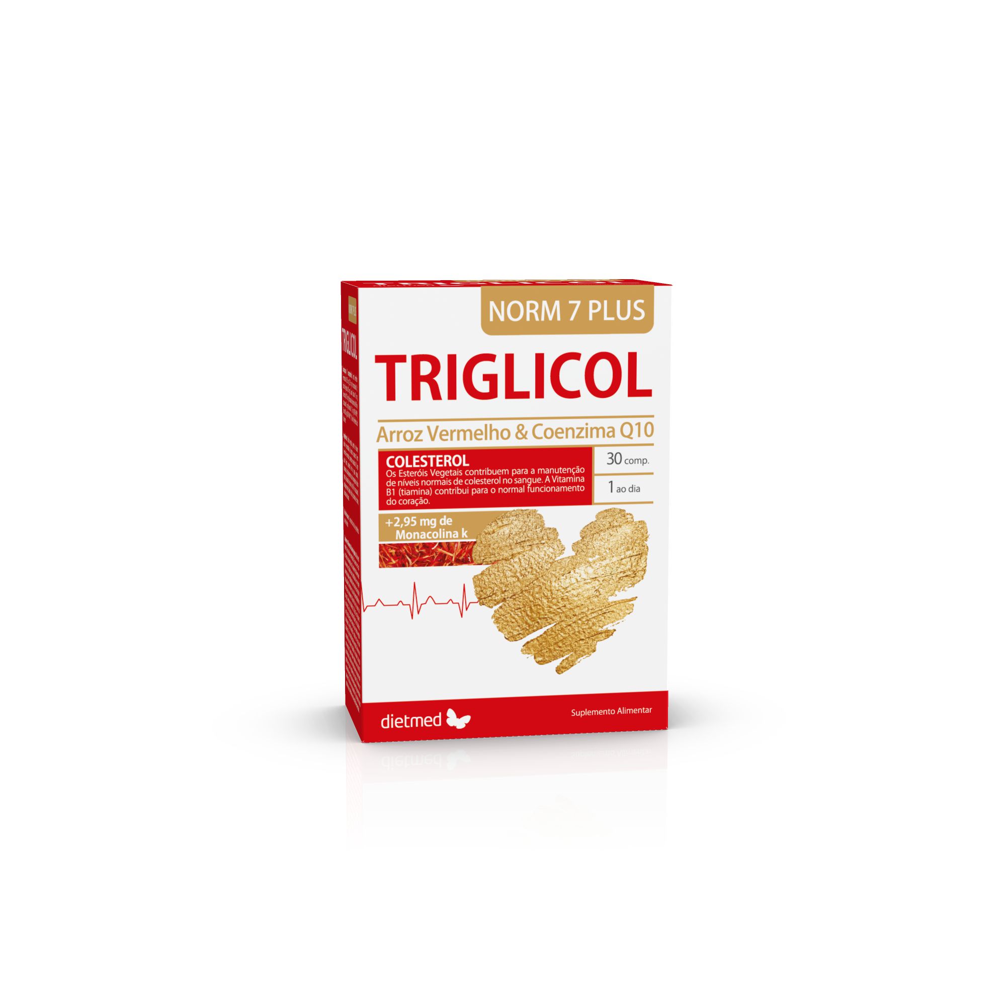Embalagem de TRIGLICOL NORM 7 PLUS 30 comprimidos