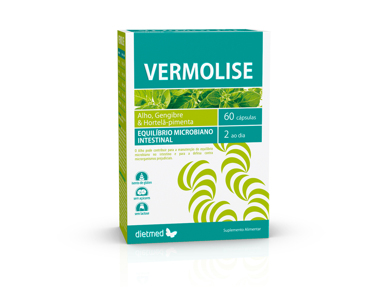 Embalagem de VERMOLISE 60 cápsulas