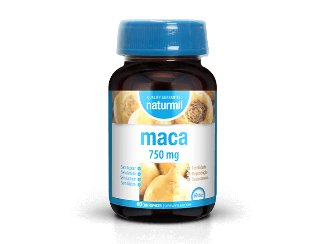 Embalagem de MACA 750 mg 60 comprimidos