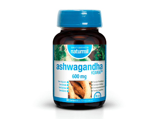 Embalagem de ASHWAGANDHA KSM6 600mg 30 comprimidos