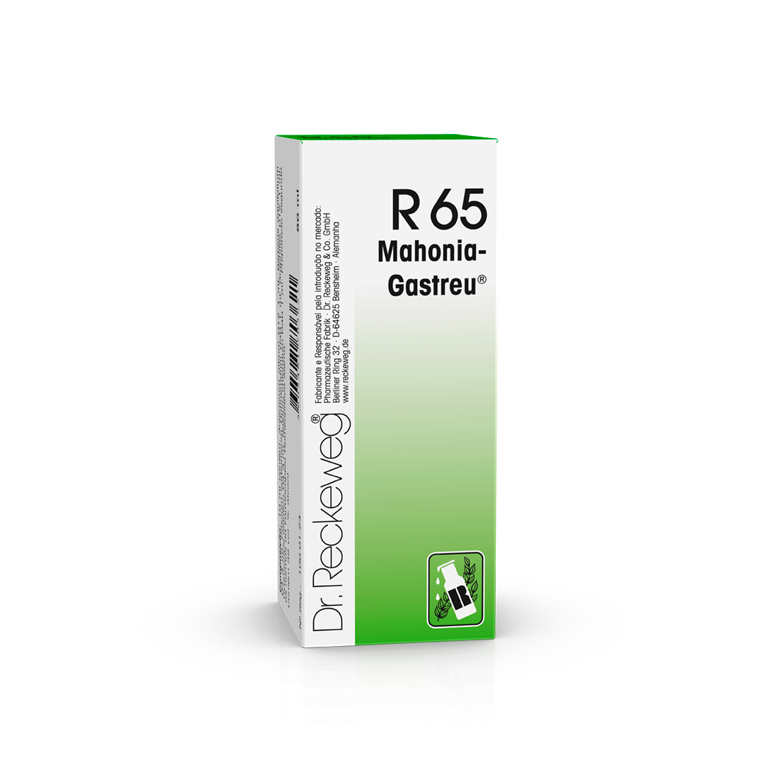 Embalagem de R65 Mahonia-Gastreu® — gotas 50 ml