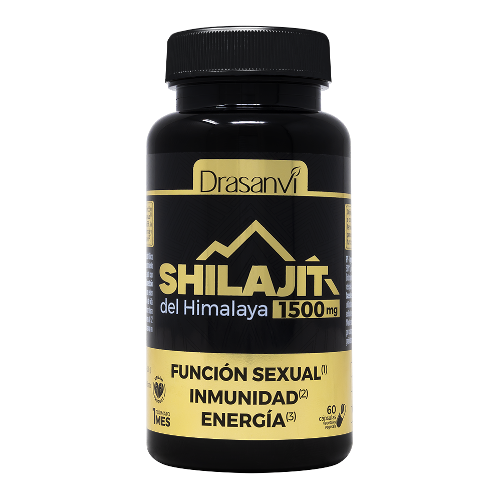 Embalagem de Shilajit 1500 mg 60 cápsulas