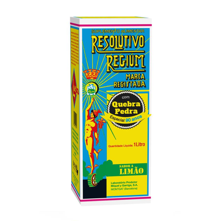 Embalagem de Resolutivo Regium Quebra-Pedra Limão — 1 L