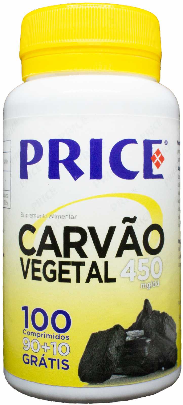 Embalagem de Carvão Vegetal 450 mg — 90 + 10 comprimidos