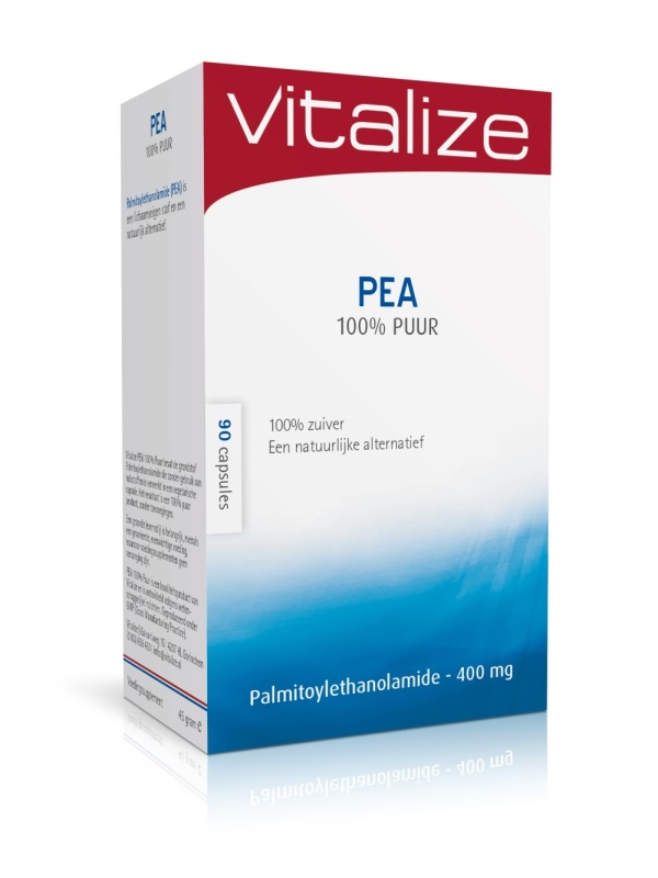 Embalagem de PEA 100% Pura 400 mg — 90 cápsulas